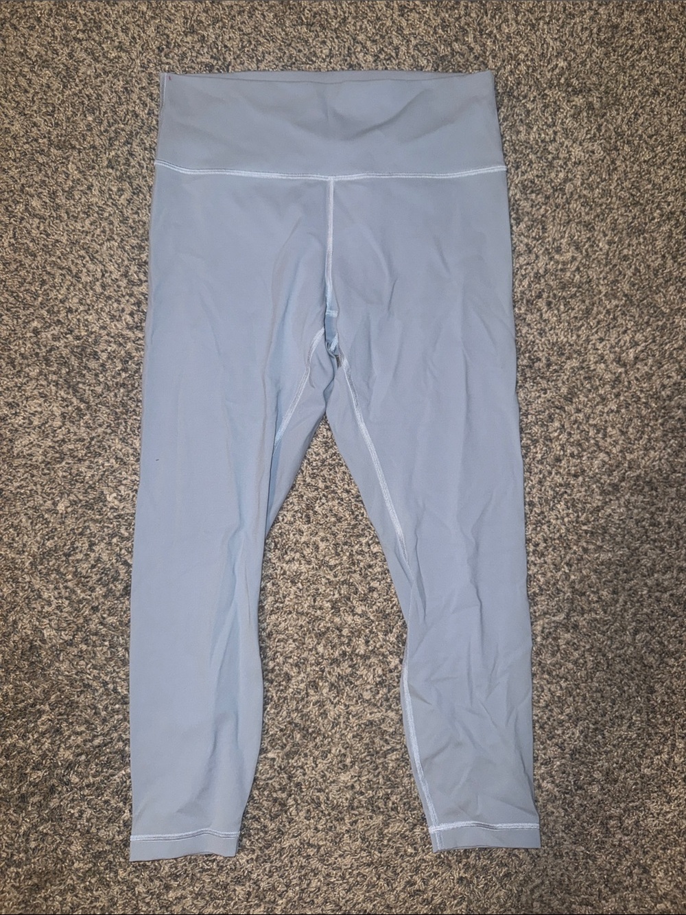 Woman’s High-Waist Light Blue Active Leggings